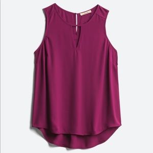 NWT SEREIN | Catherine Keyhole Detail Blouse
S | Purple